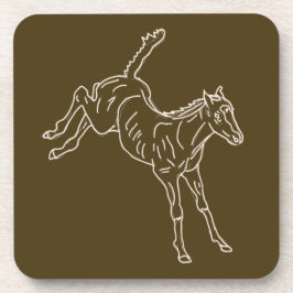 Kikkervis - transparante lijn. bier onderzetter