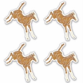 Kikkervis - transparante meerkleurige 4x sticker