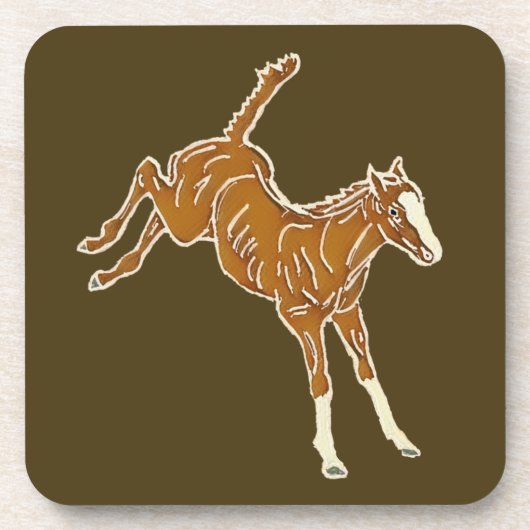 Kikkervis - transparante meerkleurige kleur. bier onderzetter (Voorkant)