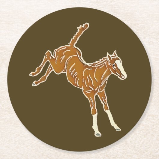 Kikkervis - transparante meerkleurige kleur. ronde kartonnen onderzetter (Voorkant)