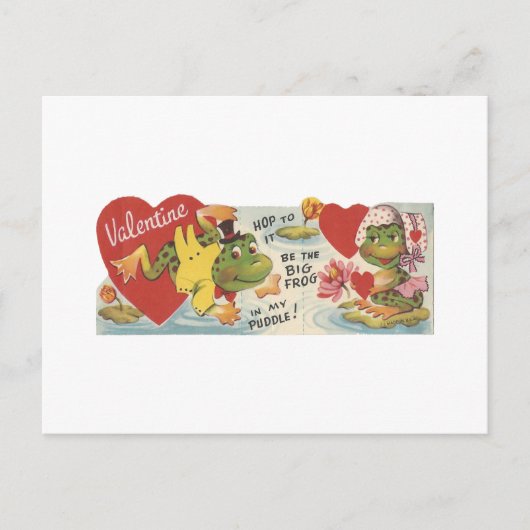 kikkervis-Valentijn Feestdagenkaart (Voorkant)