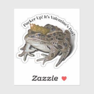 Kikkervis Valentijn Sticker