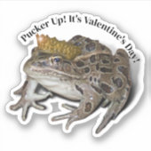 Kikkervis Valentijn Sticker (Voorkant)