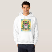 Kikkervis zachte glimlach hoodie (Voorkant volledig)
