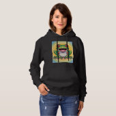 Kikkervis zachte glimlach hoodie (Voorkant volledig)