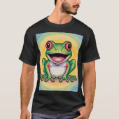 Kikkervis zachte glimlach t-shirt (Voorkant)
