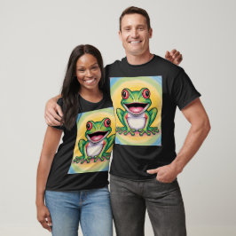 Kikkervis zachte glimlach t-shirt