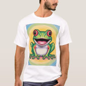 Kikkervis zachte glimlach t-shirt (Voorkant)
