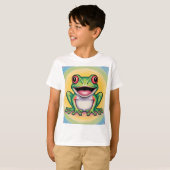 Kikkervis zachte glimlach t-shirt (Voorkant volledig)