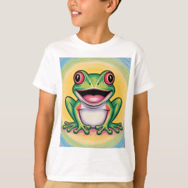 Kikkervis zachte glimlach t-shirt
