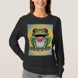 Kikkervis zachte glimlach t-shirt