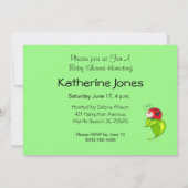 kikkervisje-Baby shower Kaart (Achterkant)