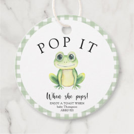 Kikkervisje Baby Shower - Laat het knallen! Als ze Bedankjes Labels