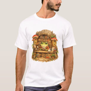 Kikkervisje Boekwinkel T-shirt Cottagecore Kikke