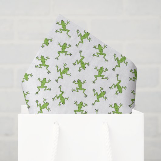 Kikkervisje Découpage Tissuepapier, Vijverdier Tissuepapier (Cadeauzakje)