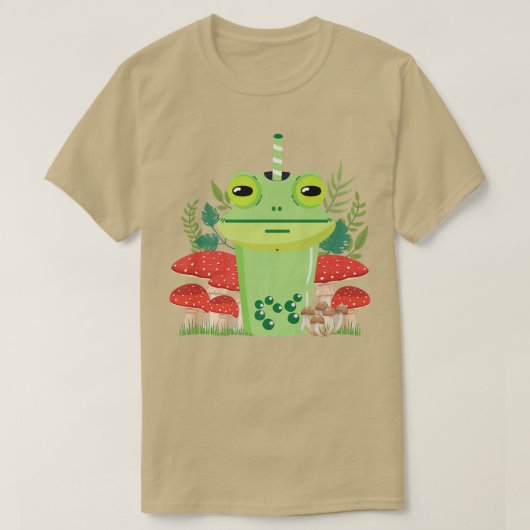 Kikkervisje en kikkerbubbeltheehoes Premi T-shirt (Design voorkant)