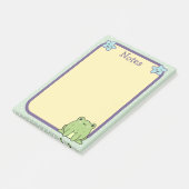 Kikkervisje en kraag post-it® notes (Schuin)