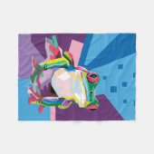 Kikkervisje Fleece Deken (Voorkant (Horizontaal))