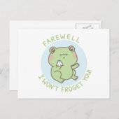 Kikkervisje, ik wil je niet bevrijden briefkaart (Voorkant / Achterkant)