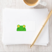 kikkervisje met een schattige cartoon etiket (Insitu)