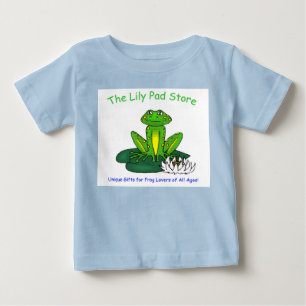 Kikkervisje op een Waterlelie Blauwe T-Shirt voor 