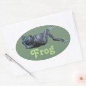 Kikkervisje Ovale Sticker (Envelop)