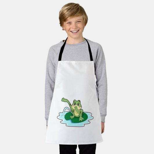 Kikkervisje Schort (Gedragen)