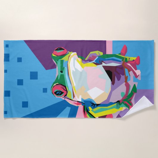 Kikkervisje Strandlaken (Voorkant)