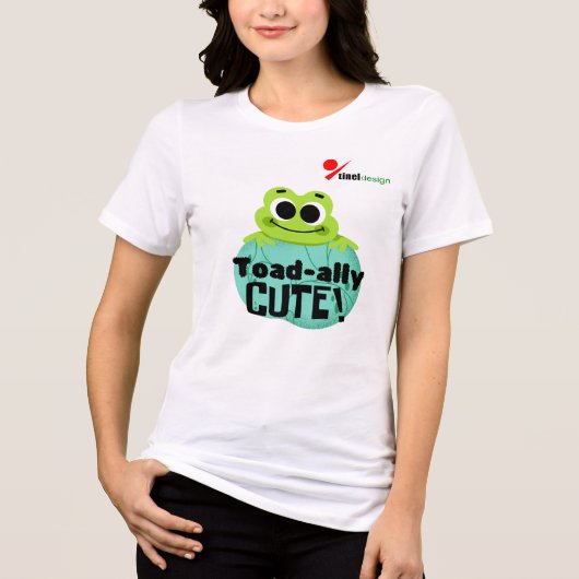 Kikkervisje Tri-Blend Shirt (Voorkant)