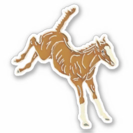 Kikkervisje voor paardschoen - transp aangepast vo sticker