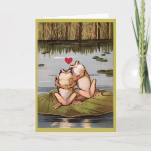kikkervisje wenskaart Valentijns Feestdagen Kaart