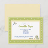 Kikkervisjes Baby shower 4.25 x 5.5, bevroren Kaart (Voorkant / Achterkant)