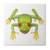 Kikkerviskkikker voor de rode bomen tegeltje (Voorkant)