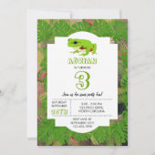 Kikkerviskvis van Birthday Party Kaart (Voorkant)