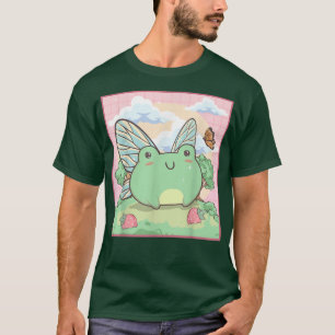 Kikkervismeester Kawaii Fairy Frog Butterfly T-shirt