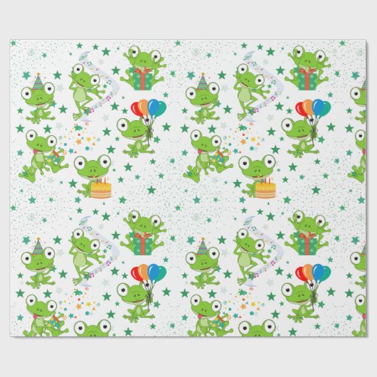 Kikkervispapier Cadeaupapier (Vlak)