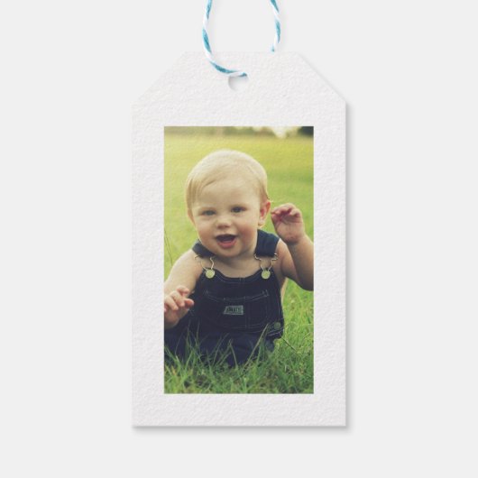 Kikkervispartij Eerste verjaardag Zwemzeekikker Cadeaulabel (Achterkant)