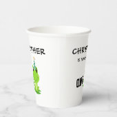 Kikkervispartij Eerste verjaardag Zwemzeekikker Papieren Bekers (Rechts)