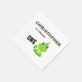 Kikkervispartij eerste zeemijl groene taarten servet (Hoek)