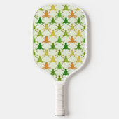 Kikkervispatroon gepersonaliseerd pickleball paddle (Voorkant)
