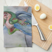 Kikkervissentrektedoek 40,6 cm x 61 cm theedoek (Quarter Fold)