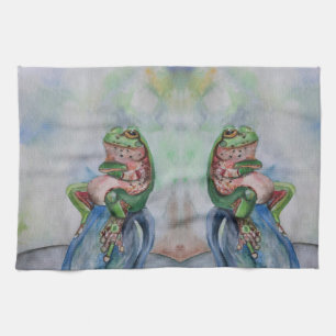 Kikkervissentrektedoek 40,6 cm x 61 cm theedoek