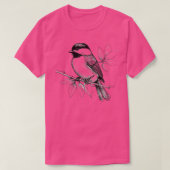 Kikkervisvogel tekening t-shirt (Design voorkant)