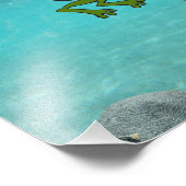 Kikkervogel nooit opgeven foto afdruk (Hoek)