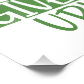 Kikkervogel nooit opgeven foto afdruk (Hoek)