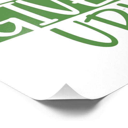 Kikkervogel nooit opgeven foto afdruk (Hoek)