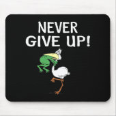 Kikkervogel nooit opgeven muismat (Voorkant)