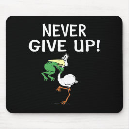 Kikkervogel nooit opgeven muismat