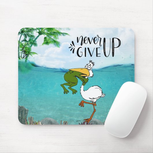 Kikkervogel nooit opgeven muismat (Met muis)