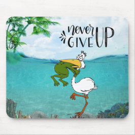 Kikkervogel nooit opgeven muismat